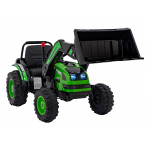 Elektrický traktor/bager - zelený